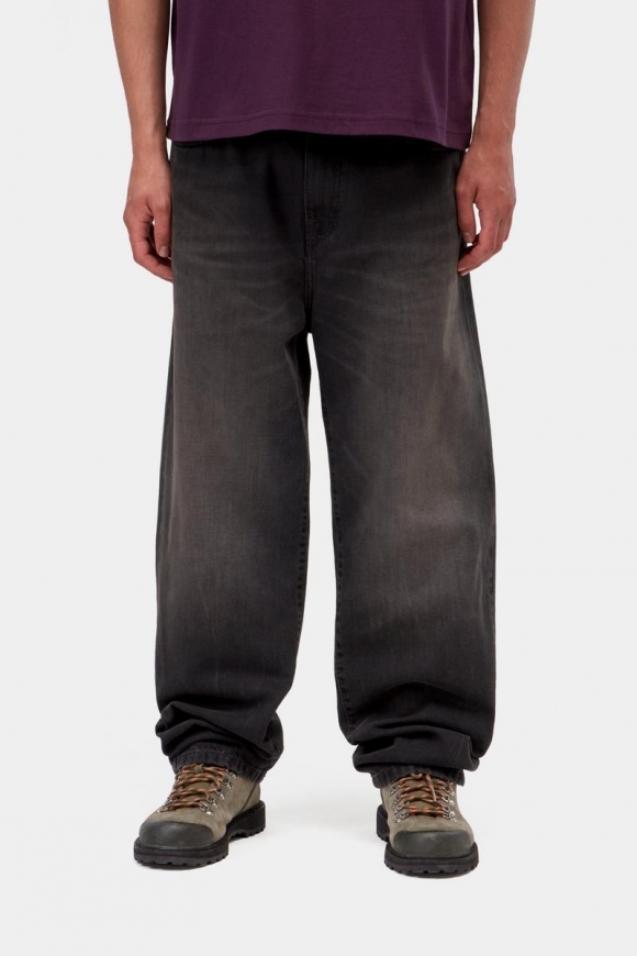 Carhartt Aaron Pant - Schwarz, tabakfarbene Used-Waschung Carhartt Aaron Pant - Schwarz, tabakfarbene Used-Waschung