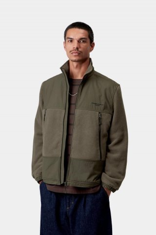 Carhartt Edmore Sweat Jacket - Zypresse / Schwarz Carhartt Edmore Sweat Jacket - Zypresse / Schwarz