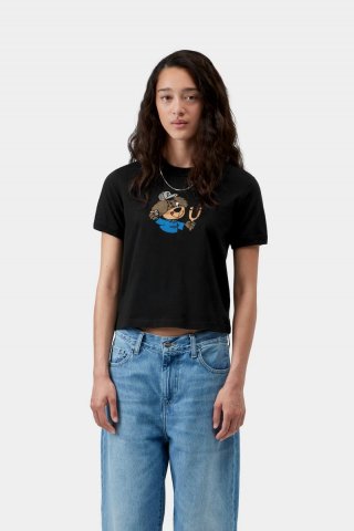 Carhartt S/S Slingshot T-Shirt - Schwarz, schwere Steinwäsche