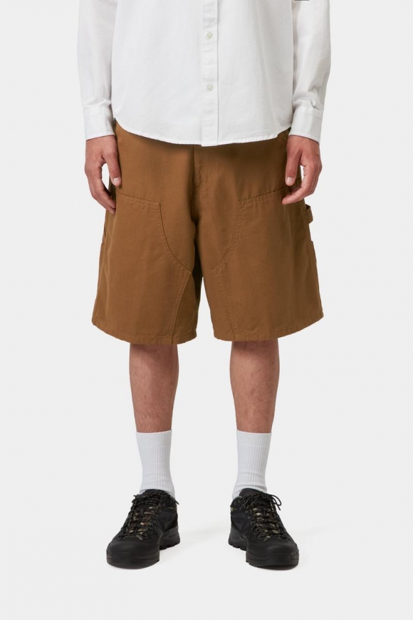 Carhartt Double Knee Short - Hamilton Brown, gespült Carhartt Double Knee Short - Hamilton Brown, gespült