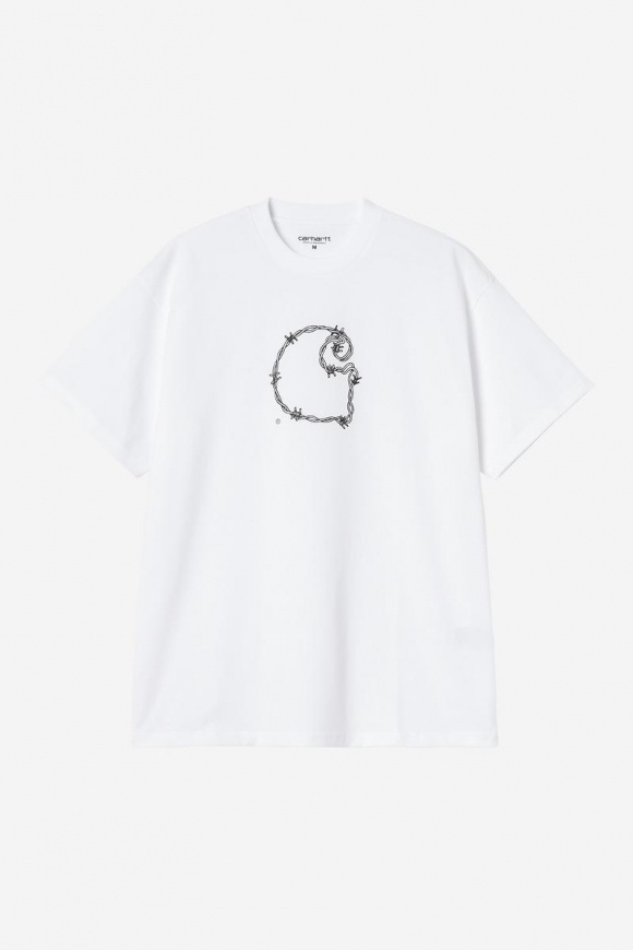 Carhartt S/S Barbwire C T-Shirt - Weiß Carhartt S/S Barbwire C T-Shirt - Weiß