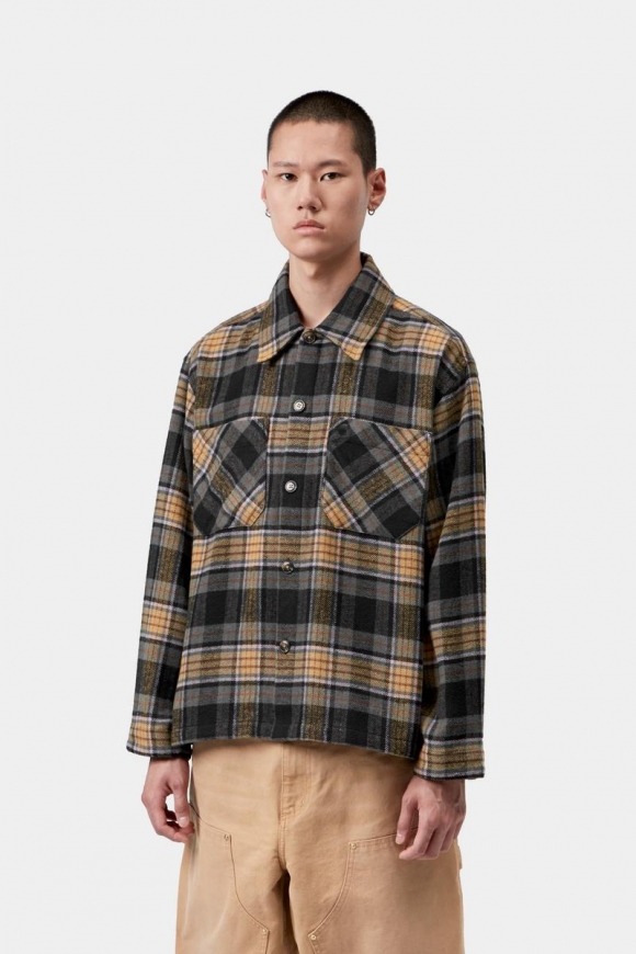Carhartt L/S Parson Shirt - Parson Check, WIP Dusty H Carhartt L/S Parson Shirt - Parson Check, WIP Dusty H