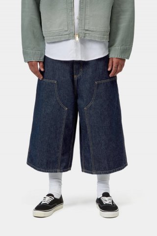 Carhartt OG Double Knee Short (Long) - Blau, gespült Carhartt OG Double Knee Short (Long) - Blau, gespült