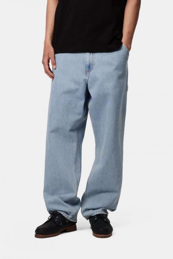 Carhartt Single Knee Pant - Blau, schwerer Stein gebleicht Carhartt Single Knee Pant - Blau, schwerer Stein gebleicht