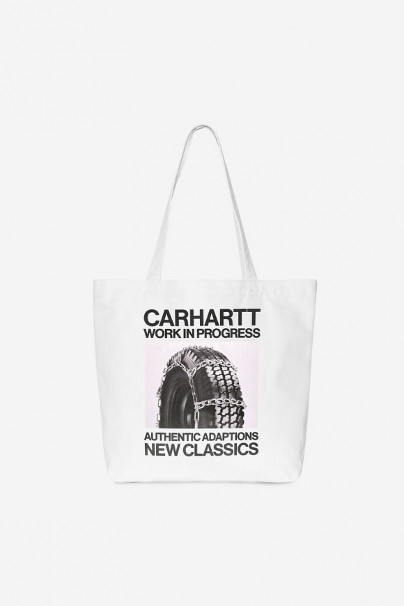 Carhartt Canvas Graphic Tote - Sean Hamilton Druck, Weiß Carhartt Canvas Graphic Tote - Sean Hamilton Druck, Weiß