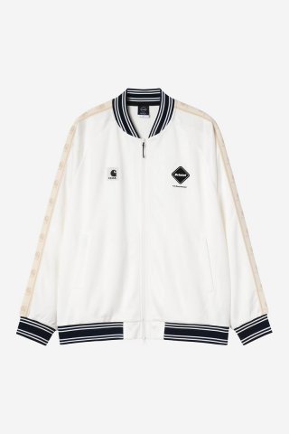 Carhartt F.C.Real Bristol x WIP Varsity Track Jersey Blouson - Weiß Carhartt F.C.Real Bristol x WIP Varsity Track Jersey Blouson - Weiß