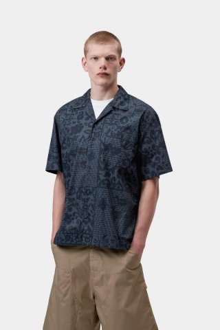 Carhartt S/S Vestige Shirt - Überbleibsel, Blau