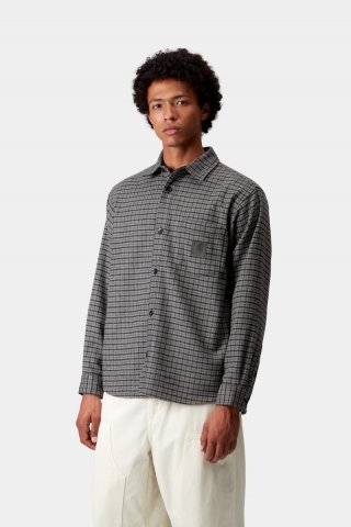 Carhartt L/S Lowis Shirt - Lowis Houndstooth, Grauheide Carhartt L/S Lowis Shirt - Lowis Houndstooth, Grauheide