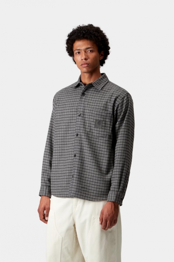 Carhartt L/S Lowis Shirt - Lowis Houndstooth, Grauheide Carhartt L/S Lowis Shirt - Lowis Houndstooth, Grauheide