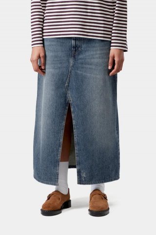Carhartt Brandon Skirt - Blau, Grind-Waschung Carhartt Brandon Skirt - Blau, Grind-Waschung