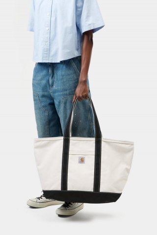 Carhartt Canvas Beach Tote - Natur / Schwarz Carhartt Canvas Beach Tote - Natur / Schwarz