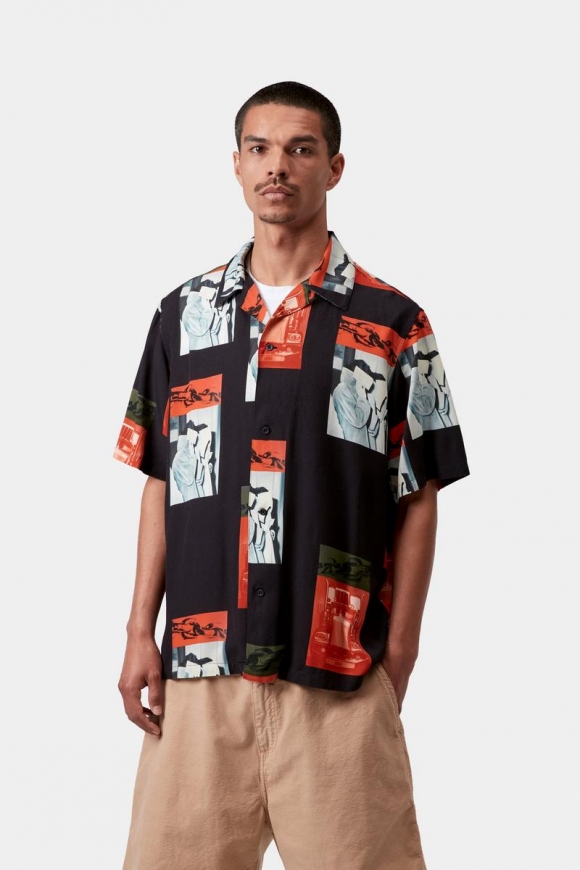 Carhartt S/S Sean Hamilton Shirt - Sean Hamilton Druck, Schwarz Carhartt S/S Sean Hamilton Shirt - Sean Hamilton Druck, Schwarz