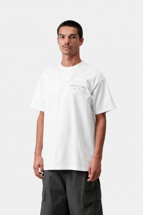 Carhartt S/S Feather Progress T-Shirt - Weiß Carhartt S/S Feather Progress T-Shirt - Weiß