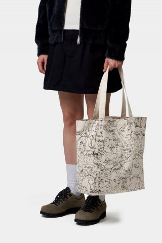 Carhartt Blinkerfluid Tote - Blinkerflüssigkeitsdruck, Natur Carhartt Blinkerfluid Tote - Blinkerflüssigkeitsdruck, Natur