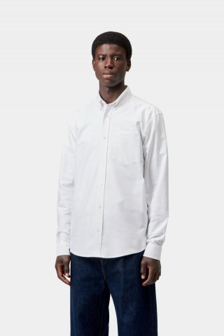 Carhartt L/S C-Logo Shirt - Weiß / Weiß Carhartt L/S C-Logo Shirt - Weiß / Weiß