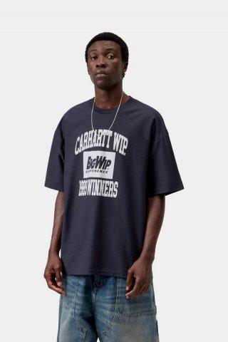 Carhartt S/S 1989 Winners T-Shirt - Dunkles Marineblau, schwere Steinwaschung Carhartt S/S 1989 Winners T-Shirt - Dunkles Marineblau, schwere Steinwaschung
