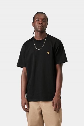 Carhartt S/S Chase T-Shirt - Schwarz / Gold Carhartt S/S Chase T-Shirt - Schwarz / Gold