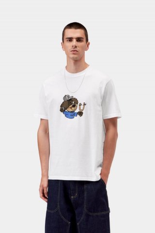 Carhartt S/S Slingshot T-Shirt - Weiß, starke Enzymwäsche Carhartt S/S Slingshot T-Shirt - Weiß, starke Enzymwäsche