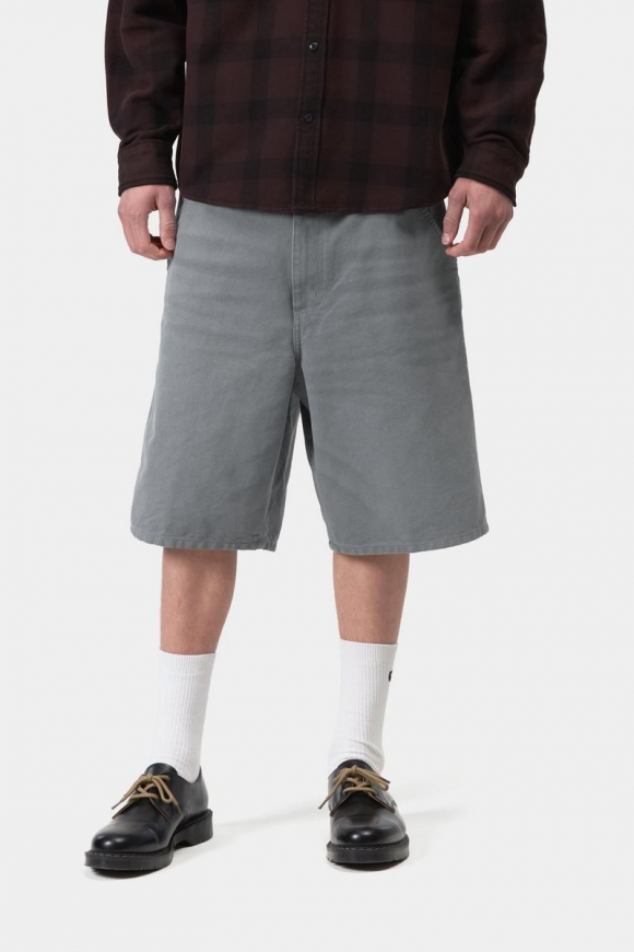 Carhartt Single Knee Short - Gemütliches Blau, Steinleinwand