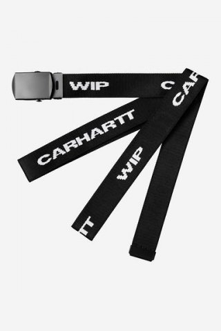 Carhartt Magazine Script Belt - Schwarz Carhartt Magazine Script Belt - Schwarz
