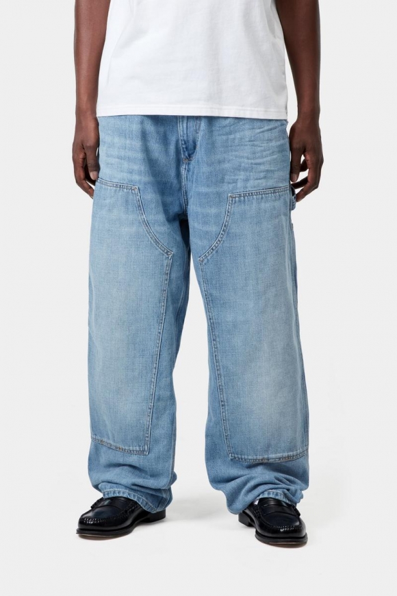 Carhartt OG Double Knee Pant - Blau, Burst gewaschen Carhartt OG Double Knee Pant - Blau, Burst gewaschen