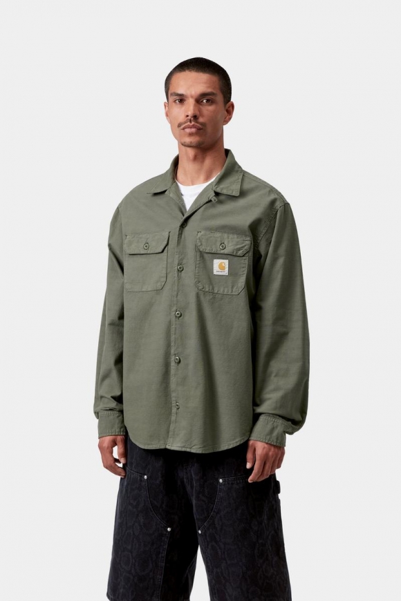 Carhartt L/S Kelsey Shirt - Blatt, stückgefärbt Carhartt L/S Kelsey Shirt - Blatt, stückgefärbt