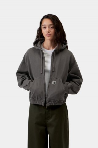 Carhartt Hooded Hoggard Jacket - Schwarz, stückgefärbt Carhartt Hooded Hoggard Jacket - Schwarz, stückgefärbt