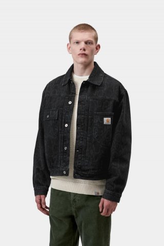 Carhartt Belmar Jacket - Snake Camo, Schwarz, Heavy Stone Wash Carhartt Belmar Jacket - Snake Camo, Schwarz, Heavy Stone Wash