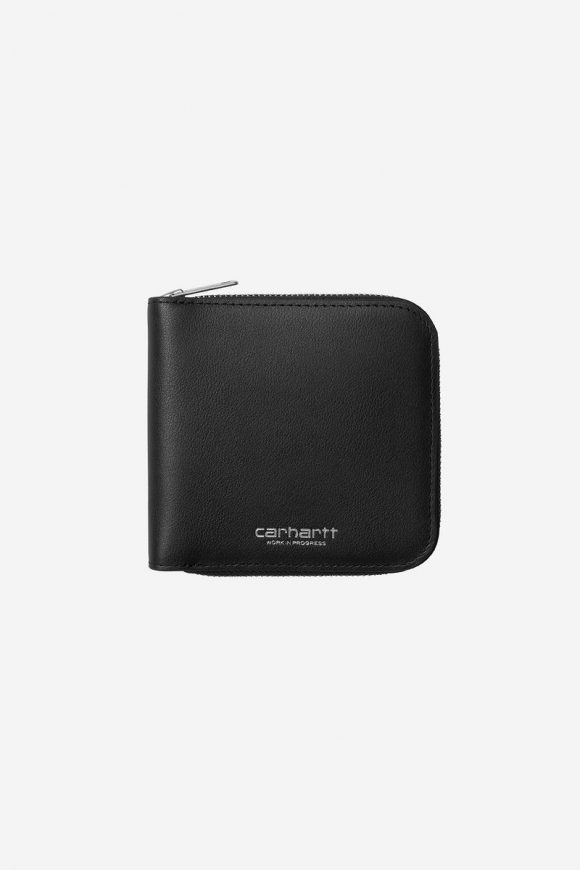 Carhartt Leather Wallet - Schwarz / Silber