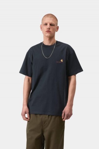 Carhartt S/S American Script T-Shirt - Tiefe Nacht Carhartt S/S American Script T-Shirt - Tiefe Nacht