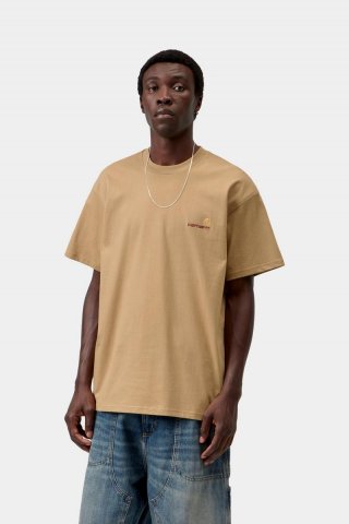 Carhartt S/S American Script T-Shirt - WIP Dusty H Carhartt S/S American Script T-Shirt - WIP Dusty H