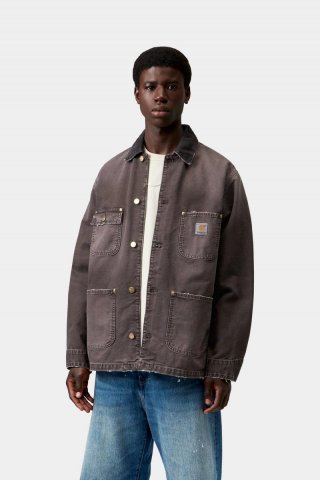 Carhartt OG Chore Coat - Tabak / Tabak, Wäsche zerstören