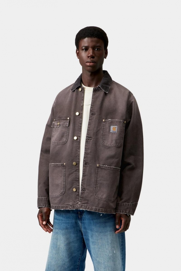 Carhartt OG Chore Coat - Tabak / Tabak, Wäsche zerstören
