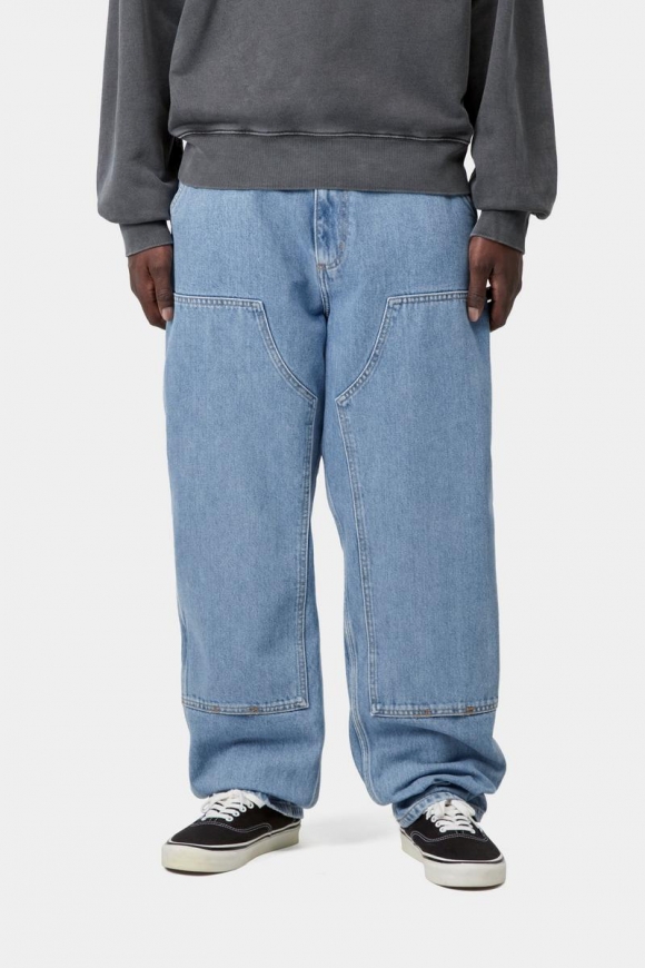 Carhartt Double Knee Pant - Blau, Stein gebleicht Carhartt Double Knee Pant - Blau, Stein gebleicht
