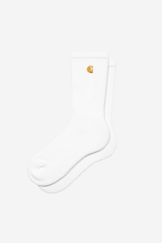 Carhartt Chase Socks - Weiß / Gold Carhartt Chase Socks - Weiß / Gold