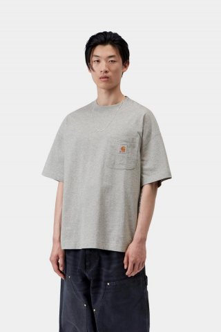 Carhartt S/S Work Pocket T-Shirt - Graues Heidekraut Carhartt S/S Work Pocket T-Shirt - Graues Heidekraut