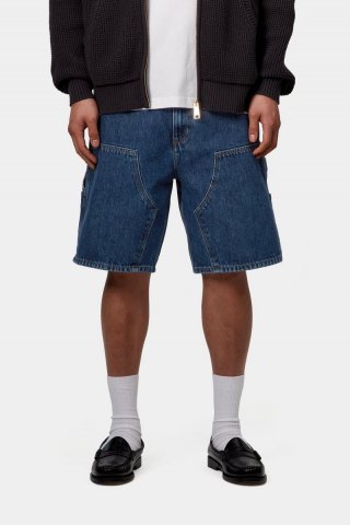 Carhartt Double Knee Short - Blau, Stonewashed Carhartt Double Knee Short - Blau, Stonewashed