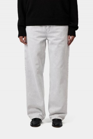 Carhartt Pierce Pant Straight - Schwarz, Kreidewaschung Carhartt Pierce Pant Straight - Schwarz, Kreidewaschung