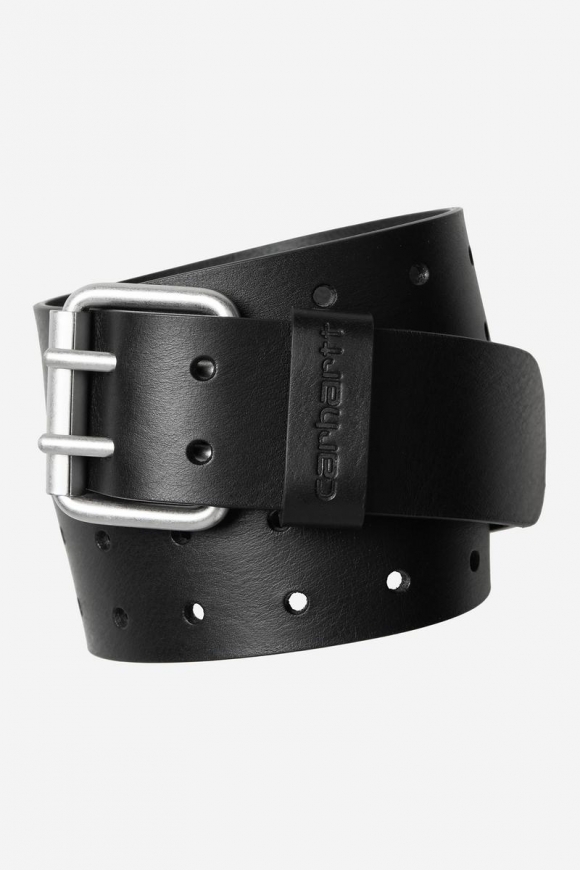 Carhartt Double Script Belt - Schwarz / Silber Carhartt Double Script Belt - Schwarz / Silber