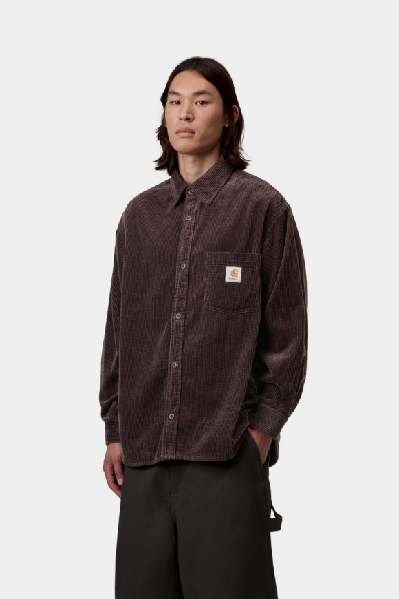 Carhartt L/S Loyde Shirt - Palisander, gespült