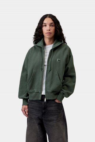 Carhartt Hooded Nelson Jacket - Dunkler Skarabäus, stückgefärbt Carhartt Hooded Nelson Jacket - Dunkler Skarabäus, stückgefärbt