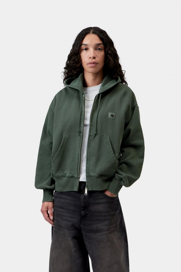 Carhartt Hooded Nelson Jacket - Dunkler Skarabäus, stückgefärbt