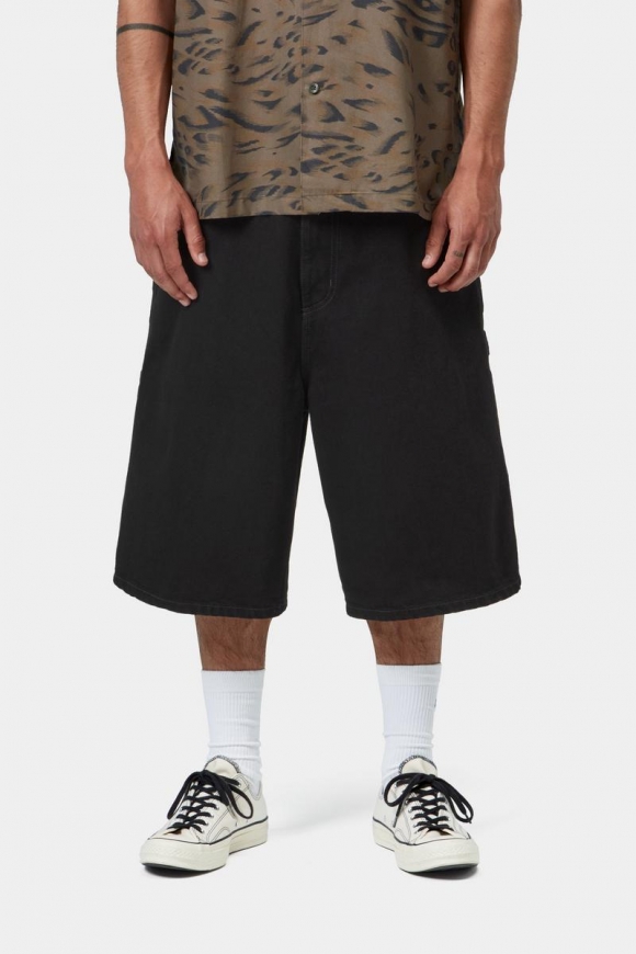 Carhartt OG Single Knee Short - Schwarz, gespült Carhartt OG Single Knee Short - Schwarz, gespült