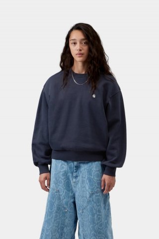 Carhartt Casey Sweatshirt - Dunkles Marineblau / Silber Carhartt Casey Sweatshirt - Dunkles Marineblau / Silber