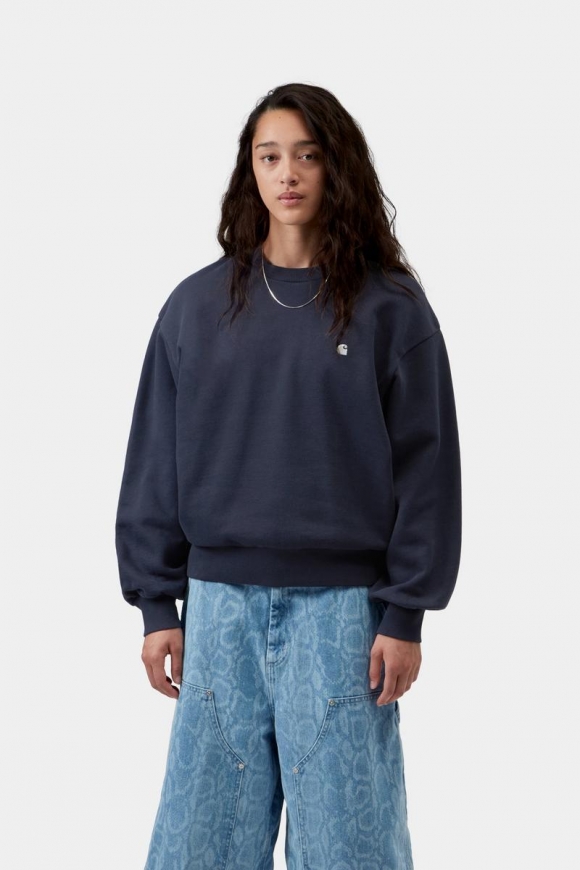 Carhartt Casey Sweatshirt - Dunkles Marineblau / Silber
