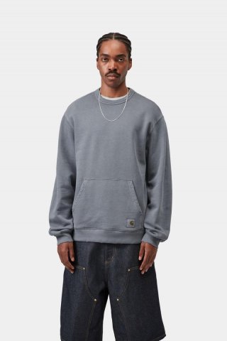 Carhartt Torion Sweatshirt - Büroblau, Grind-Waschung Carhartt Torion Sweatshirt - Büroblau, Grind-Waschung