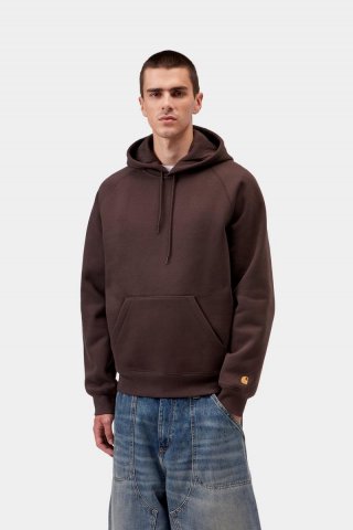Carhartt Hooded Chase Sweatshirt - Palisander / Gold Carhartt Hooded Chase Sweatshirt - Palisander / Gold