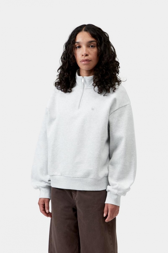 Carhartt Casey High Neck Sweatshirt - Aschenheide / Silber