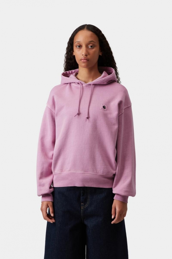 Carhartt Hooded Nelson Sweatshirt - Sanftes Lila, stückgefärbt