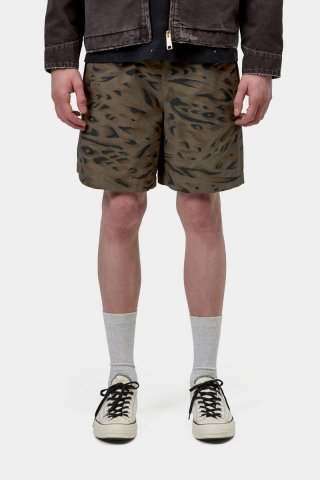 Carhartt Travon Short - Entenfederdruck, Zypresse / Schwarz Carhartt Travon Short - Entenfederdruck, Zypresse / Schwarz